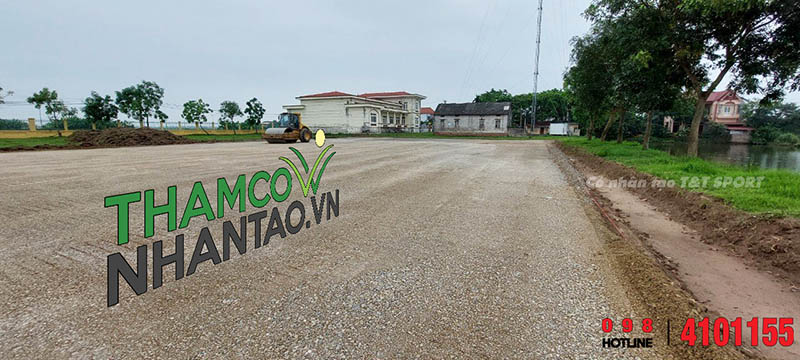 Một vài hình ảnh của dự án sân bóng đá cỏ nhân tạo tại Yên Lạc, Vĩnh Phúc: 2