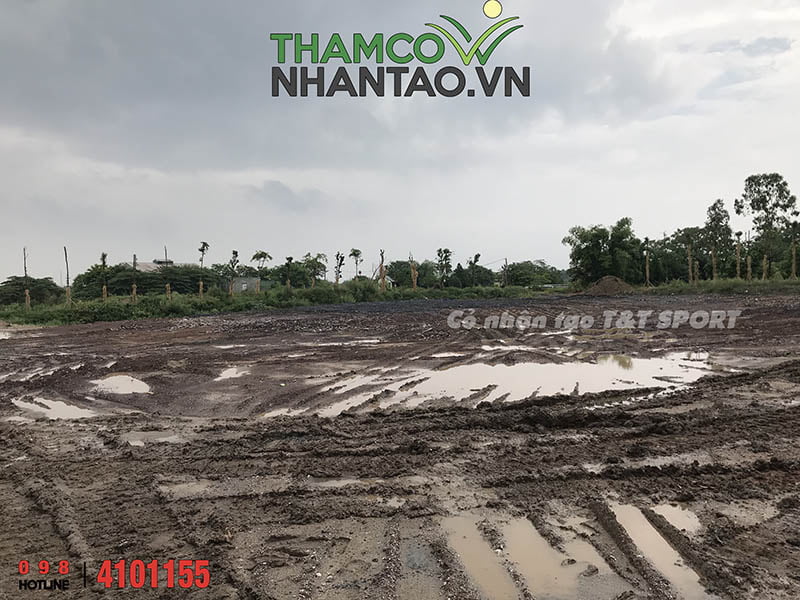 Một vài hình ảnh của dự án sân bóng đá cỏ nhân tạo tại Thường Tín, Hà Nội: 1