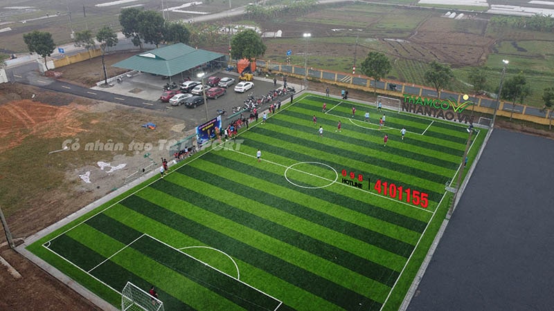 Một vài hình ảnh của dự án sân bóng đá cỏ nhân tạo tại Yên Lạc, Vĩnh Phúc: 8