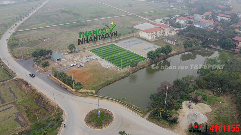 Một vài hình ảnh của dự án sân bóng đá cỏ nhân tạo tại Yên Lạc, Vĩnh Phúc: 4
