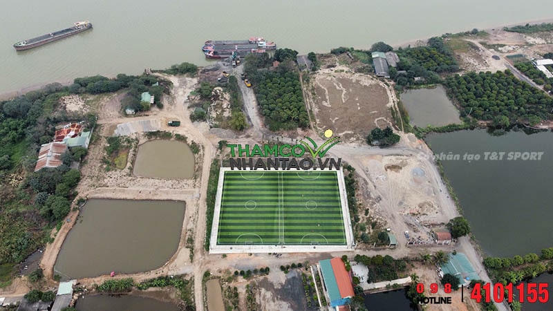 Một vài hình ảnh của dự án sân bóng đá cỏ nhân tạo tại Thường Tín, Hà Nội: 3