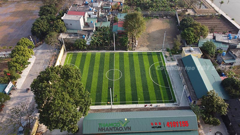 Một vài hình ảnh của dự án sân bóng đá cỏ nhân tạo tại trường THPT Đông Tiền Hải, Tiền Hải, Thái Bình: 3