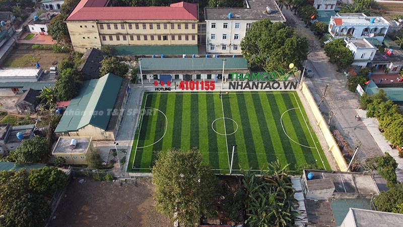 Một vài hình ảnh của dự án sân bóng đá cỏ nhân tạo tại trường THPT Đông Tiền Hải, Tiền Hải, Thái Bình: 4