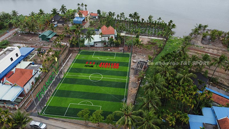 Một vài hình ảnh của dự án sân bóng đá cỏ nhân tạo tại Thủy Nguyên, Hải Phòng: 3