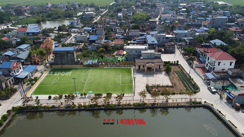 Một vài hình ảnh của dự án sân bóng đá cỏ nhân tạo tại Nam Trực, Nam Định: 11