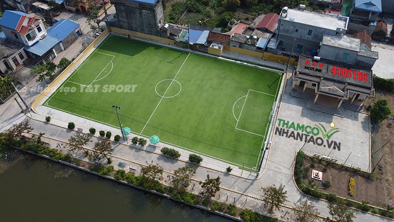 Một vài hình ảnh của dự án sân bóng đá cỏ nhân tạo tại Nam Trực, Nam Định: 6