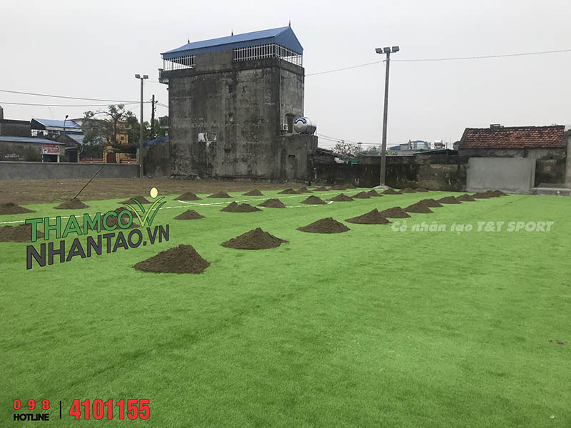 Một vài hình ảnh của dự án sân bóng đá cỏ nhân tạo tại Nam Trực, Nam Định: 5
