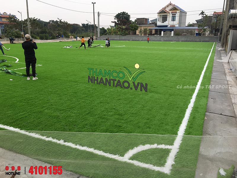 Một vài hình ảnh của dự án sân bóng đá cỏ nhân tạo tại Nam Trực, Nam Định: 4