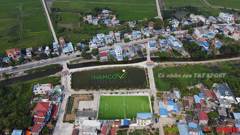 Một vài hình ảnh của dự án sân bóng đá cỏ nhân tạo tại Nam Trực, Nam Định: 8