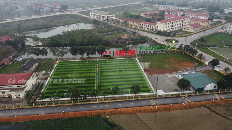 Một vài hình ảnh của dự án sân bóng đá cỏ nhân tạo tại Yên Lạc, Vĩnh Phúc: 3