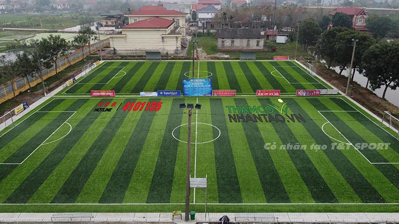 Một vài hình ảnh của dự án sân bóng đá cỏ nhân tạo tại Yên Lạc, Vĩnh Phúc: 1