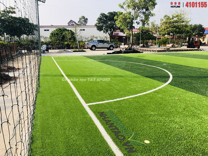 Một vài hình ảnh của dự án sân bóng đá cỏ nhân tạo tại trường THPT Ngô Quyền, Tiên Lữ, Hưng Yên: 8