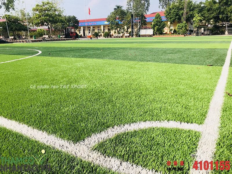 Một vài hình ảnh của dự án sân bóng đá cỏ nhân tạo tại trường THPT Ngô Quyền, Tiên Lữ, Hưng Yên: 7
