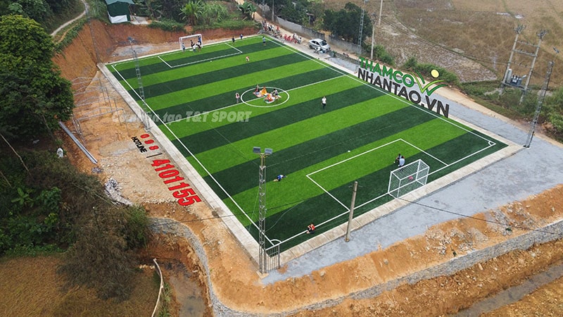 Một vài hình ảnh của dự án sân bóng đá cỏ nhân tạo tại Mường Khương, Lào Cai: 4