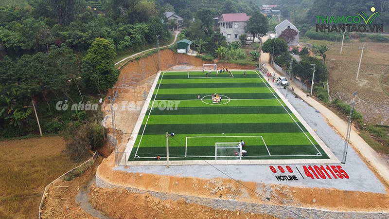 Một vài hình ảnh của dự án sân bóng đá cỏ nhân tạo tại Mường Khương, Lào Cai: 5