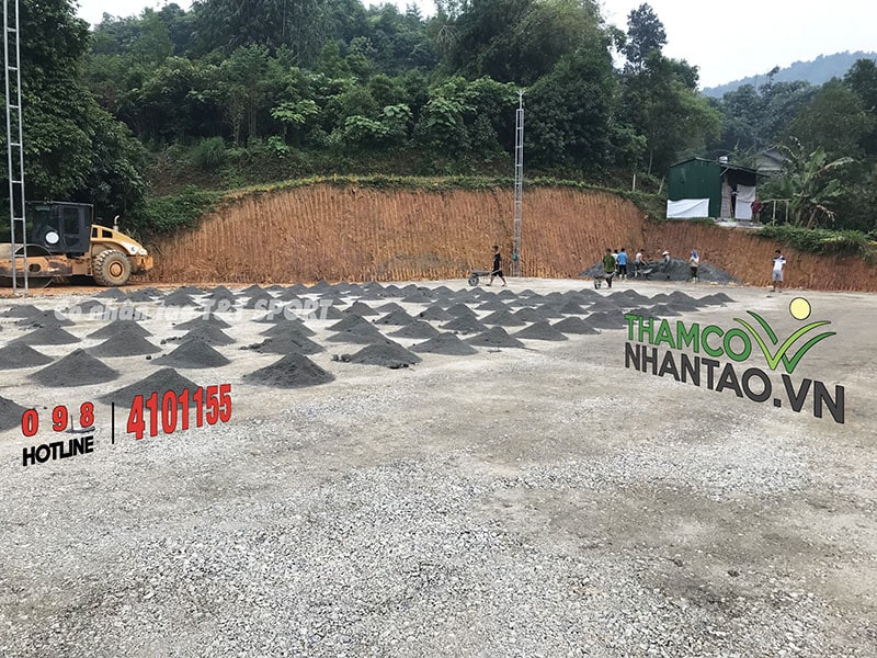 Một vài hình ảnh của dự án sân bóng đá cỏ nhân tạo tại Mường Khương, Lào Cai: 3