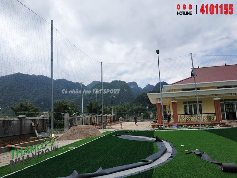 Một vài hình ảnh của dự án sân bóng đá cỏ nhân tạo tại thị trấn Quảng Uyên, Cao Bằng: 4