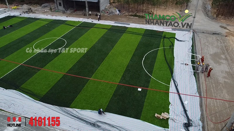 Một vài hình ảnh của dự án sân bóng đá cỏ nhân tạo tại nhà máy Nhiệt Điện An Khánh, Đại Từ, Thái Nguyên 3