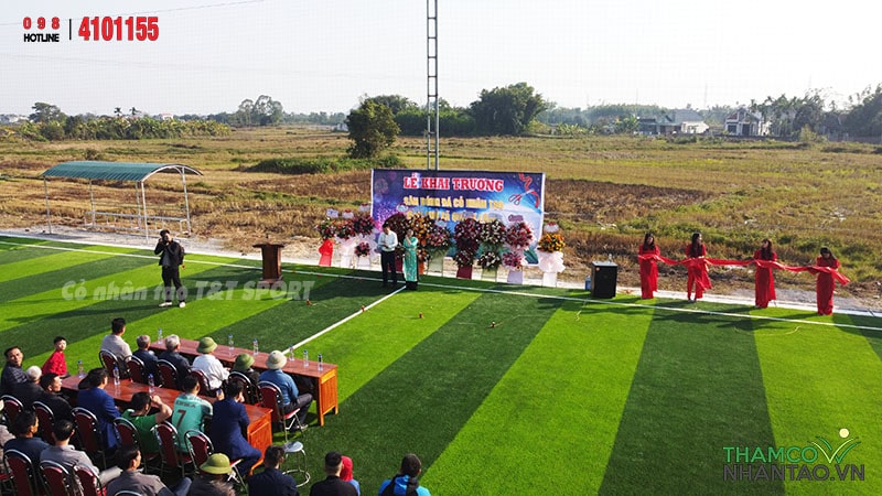 Một vài hình ảnh của dự án sân bóng đá cỏ nhân tạo tại Quảng Long, Hải Hà, Quảng Ninh: 10