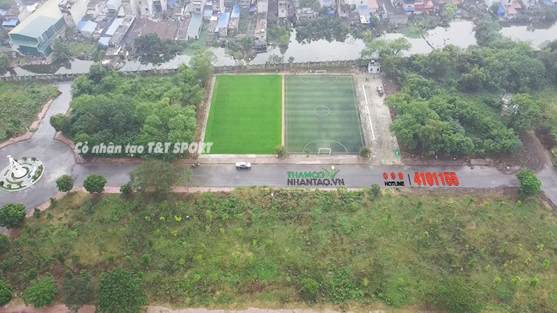 Một vài hình ảnh của dự án sân bóng đá cỏ nhân tạo tại Trường DH Kinh tế Kỹ thuật Công Nghiệp, Nam Định 3