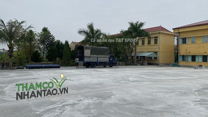 Dự án sân bóng đá cỏ nhân tạo tại trường THCS Xuân Hòa, Xuân Trường, Nam Định