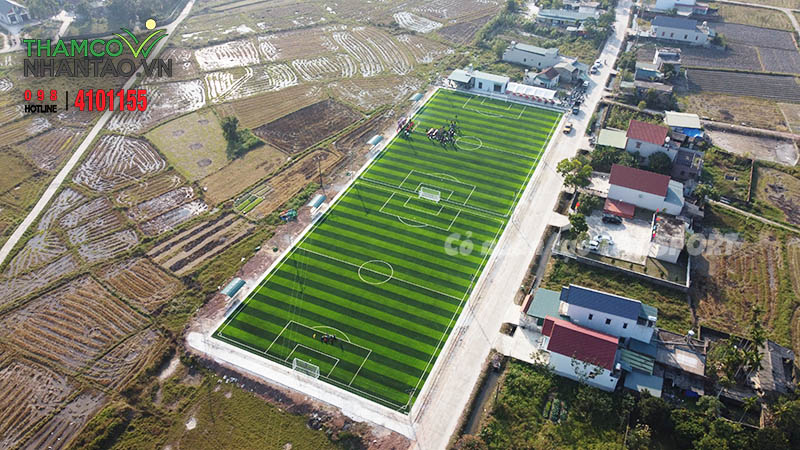 Một vài hình ảnh của dự án sân bóng đá cỏ nhân tạo tại Quảng Long, Hải Hà, Quảng Ninh: 6