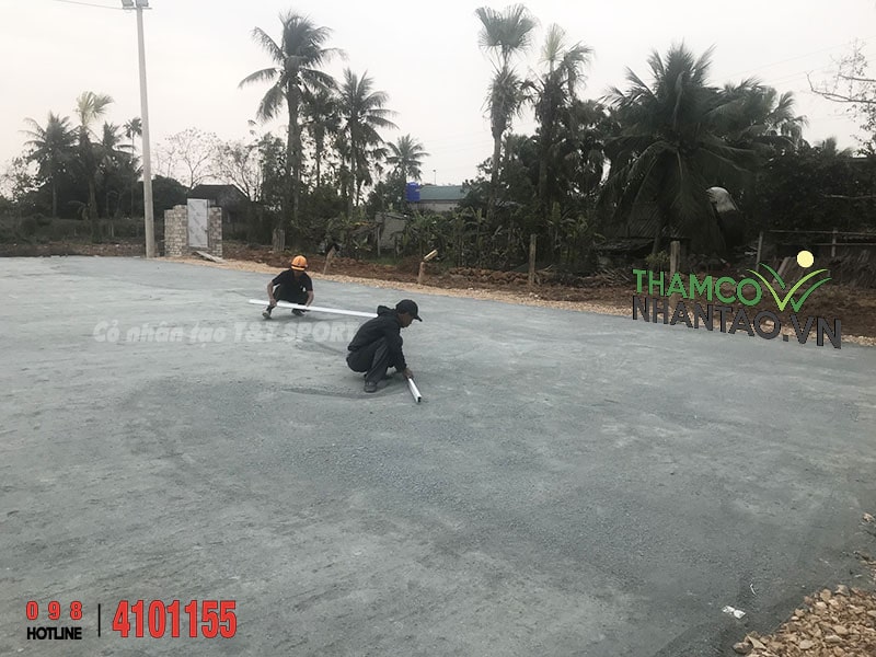 Một vài hình ảnh của dự án sân bóng đá cỏ nhân tạo tại Nông Cống, Thanh Hóa: 2