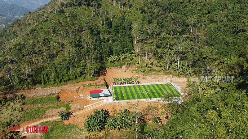 Một vài hình ảnh của dự án sân bóng đá cỏ nhân tạo tại Nghiên Loan, Pác Nặm, Bắc Kạn: 5