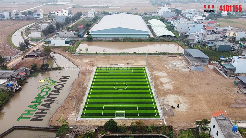 Một vài hình ảnh của dự án sân bóng đá cỏ nhân tạo tại Quang Minh, Kiến Xương, Thái Bình: 7