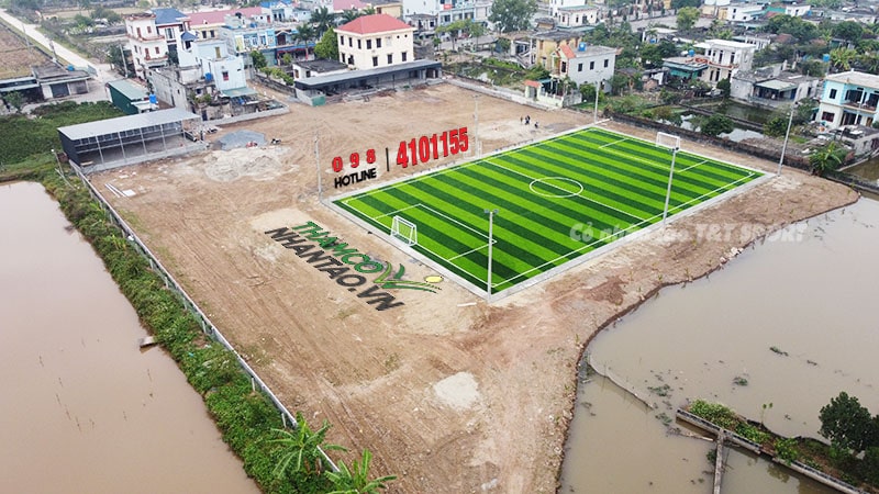 Một vài hình ảnh của dự án sân bóng đá cỏ nhân tạo tại Quang Minh, Kiến Xương, Thái Bình: 5