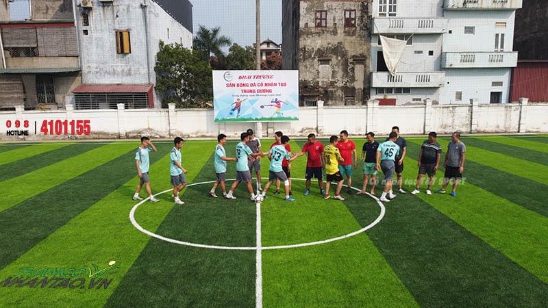 Một vài hình ảnh của dự án sân bóng đá cỏ nhân tạo tại Kiêu Kỵ, Gia Lâm, Hà Nội: 10