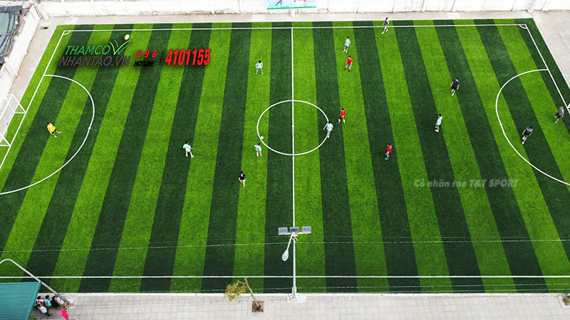 Một vài hình ảnh của dự án sân bóng đá cỏ nhân tạo tại Kiêu Kỵ, Gia Lâm, Hà Nội: 13