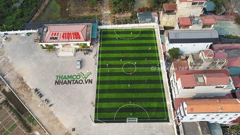 Một vài hình ảnh của dự án sân bóng đá cỏ nhân tạo tại Kiêu Kỵ, Gia Lâm, Hà Nội: 16