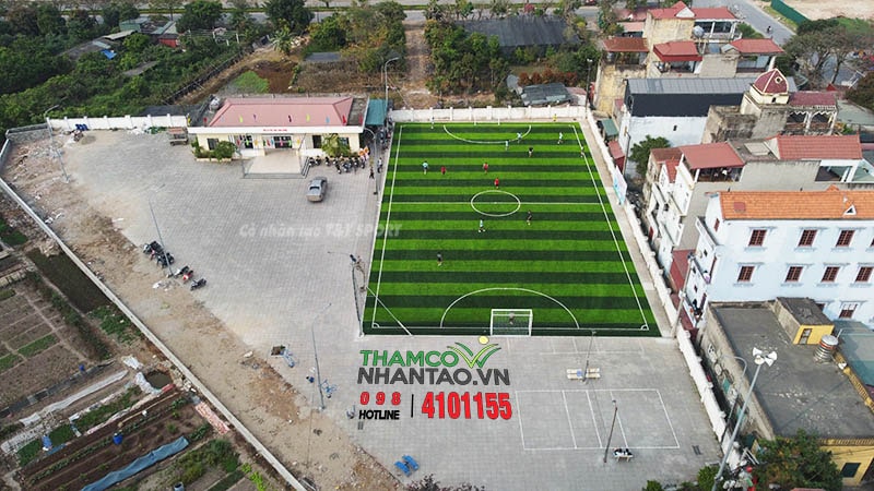 Một vài hình ảnh của dự án sân bóng đá cỏ nhân tạo tại Kiêu Kỵ, Gia Lâm, Hà Nội: 17