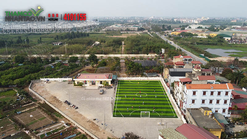 Một vài hình ảnh của dự án sân bóng đá cỏ nhân tạo tại Kiêu Kỵ, Gia Lâm, Hà Nội: 5