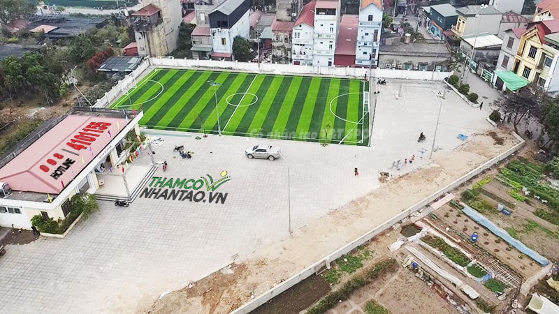 Một vài hình ảnh của dự án sân bóng đá cỏ nhân tạo tại Kiêu Kỵ, Gia Lâm, Hà Nội: 8