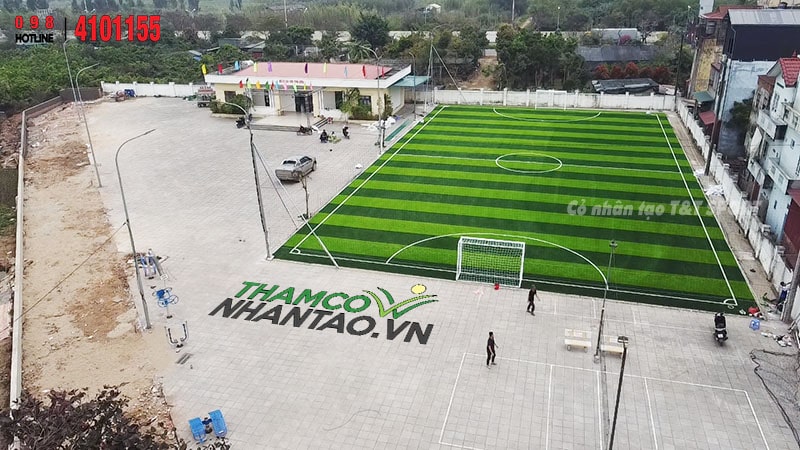 Một vài hình ảnh của dự án sân bóng đá cỏ nhân tạo tại Kiêu Kỵ, Gia Lâm, Hà Nội: 9