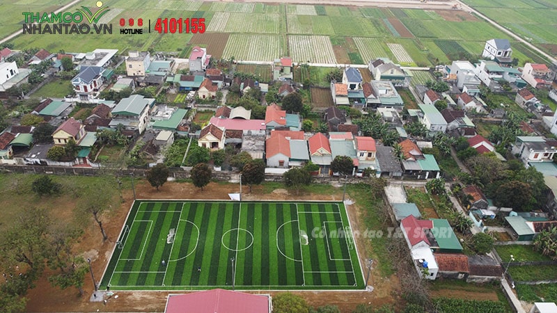 Một vài hình ảnh của dự án sân bóng đá cỏ nhân tạo tại Trường THPT Nguyễn Xuân Ôn, Diễn Châu, Nghệ An: 7