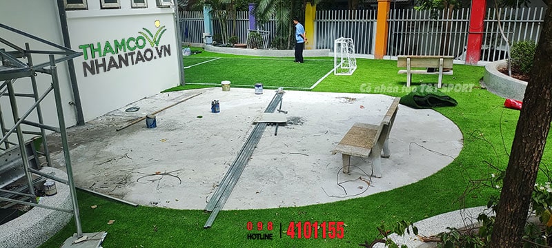 Một vài hình ảnh của dự án sân chơi cỏ nhân tạo Trường Tiểu Học Công Nghệ Giáo Dục Hà Nội: 4