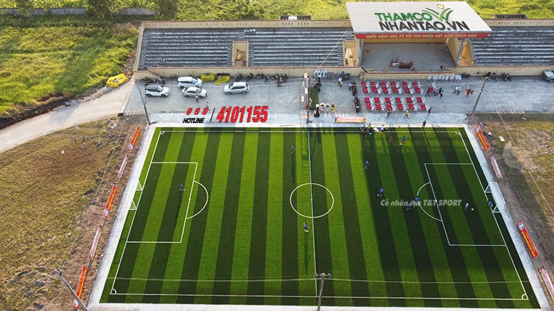 Một vài hình ảnh của dự án sân bóng đá cỏ nhân tạo cho Trung tâm thể thao thị trấn Liễu Đề, Nghĩa Hưng, Na 5