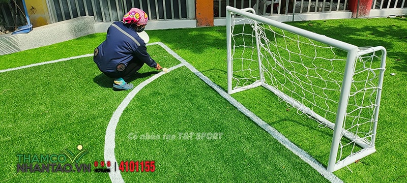 Một vài hình ảnh của dự án sân chơi cỏ nhân tạo Trường Tiểu Học Công Nghệ Giáo Dục Hà Nội: 8