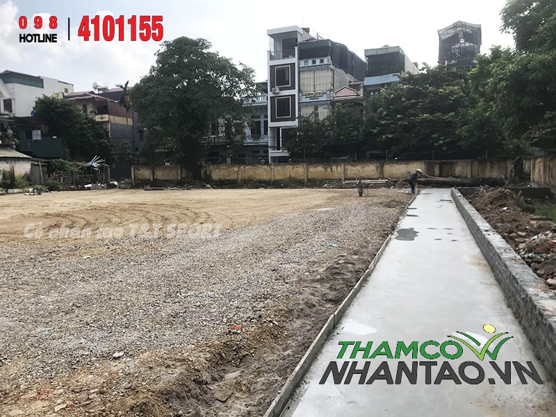 Một vài hình ảnh của dự án sân bóng đá cỏ nhân tạo Bệnh viện Đa Khoa tỉnh Thái Bình: 1