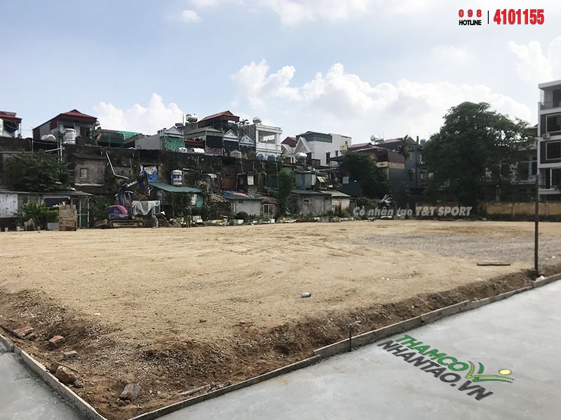 Một vài hình ảnh của dự án sân bóng đá cỏ nhân tạo Bệnh viện Đa Khoa tỉnh Thái Bình: 2