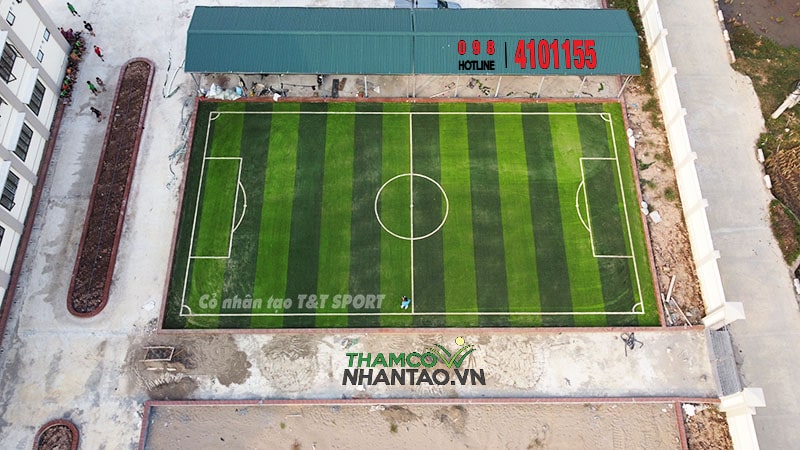Một vài hình ảnh của dự án sân bóng đá cỏ nhân tạo Trường THPT Phú Yên, Phú Xuyên, Hà Nội: 2