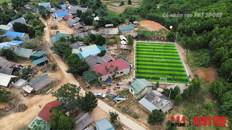 Một vài hình ảnh của dự án sân bóng đá cỏ nhân tạo tại xã Hùng Lợi, Yên Sơn, Tuyên Quang: 4