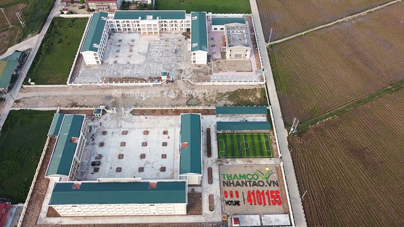 Một vài hình ảnh của dự án sân bóng đá cỏ nhân tạo Trường THPT Phú Yên, Phú Xuyên, Hà Nội: 4