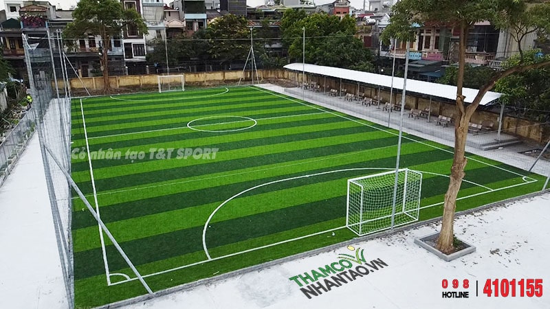 Một vài hình ảnh của dự án sân bóng đá cỏ nhân tạo Bệnh viện Đa Khoa tỉnh Thái Bình: 5