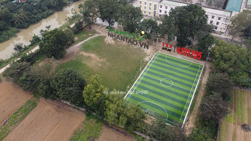 Một vài hình ảnh của dự án sân bóng đá cỏ nhân tạo tại THPT Diễn Châu 3, Diễn Châu, Nghệ An: 2