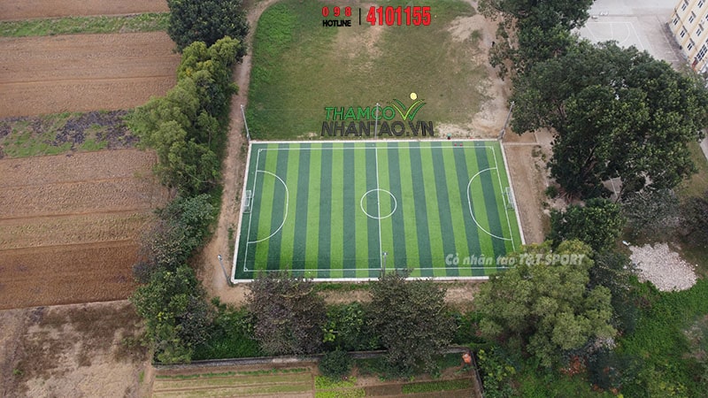 Một vài hình ảnh của dự án sân bóng đá cỏ nhân tạo tại THPT Diễn Châu 3, Diễn Châu, Nghệ An: 3