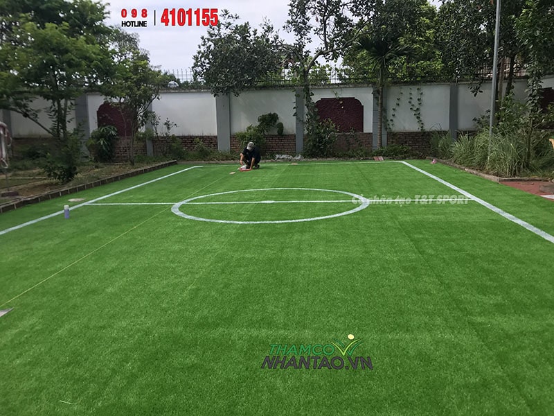 Một vài hình ảnh của dự án sân chơi cỏ nhân tạo Khu nghỉ dưỡng Greenbay, Đồng Trạng, Sơn Tây, Hà Nội: 1